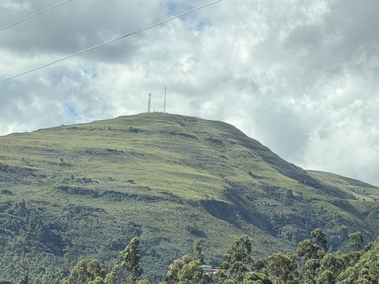 Pork Pie Mountain in Chimanimani, Zimbabwe, seen from Eland Sanctuary guest house